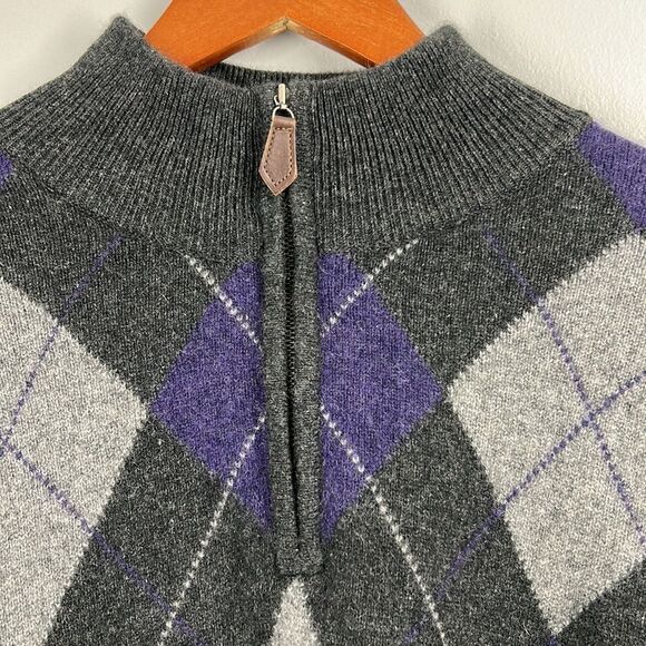 Men’s, Cashmere Sweater, Ethan Pierce, XL, Multi - Picture 5 of 7